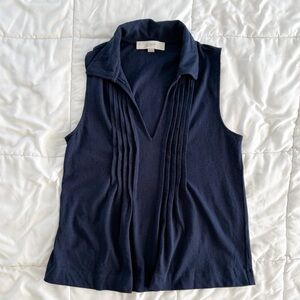 LOFT Deep Blue Textured Fabric